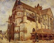 阿尔弗莱德 西斯莱 : The Church at Moret, Icy Weather